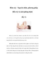 Rôm sảy - Nguyên nhân, phương pháp điều trị và cách phòng bệnh (Kỳ 1) doc