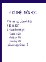 Giáo trình: Lý thuyết đồ thị potx