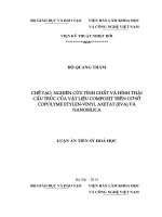 Chế tạo, nghiên cứu tính chất và hình thái cấu trúc của vật liệu compozit trên cơ sở copolyme etylenvinyl axetat (EVA) và nanosilica luận án tiến sỹ