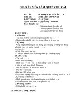 Giáo án chữ cái I,T,C