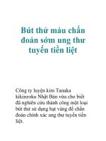 Bút thử máu chẩn đoán sớm ung thư tuyến tiền liệt pdf