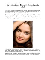 Xu hướng trang điểm mới nhất mùa xuân này! pot