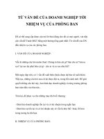 từ vấn đề của doanh nghiệp tới nhiệm vụ của phòng ban