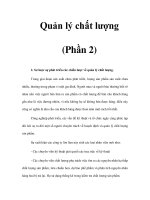 Quản lý chất lượng (Phần 2) pptx