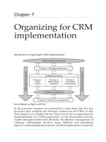 HANDBOOK OF CRM: Achieving Excellence in Customer Management Part 7 pot