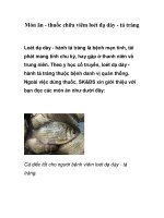 Món ăn - thuốc chữa viêm loét dạ dày - tá tràng pptx