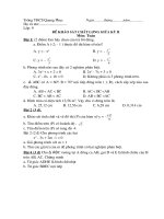 KT giữa kì 2 toán 9