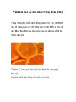 Vitamin bảo vệ sức khoẻ trong mùa đông pptx