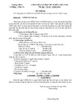 Tờ trình về công tác phổ cập