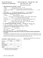 TIẾNG ANH 6 KỲ 1