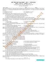 đề thi thử đại học - môn vật lý số (8)