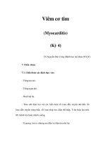 Viêm cơ tim (Myocarditis) (Kỳ 4) doc
