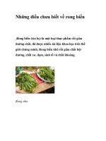 Những điều chưa biết về rong biển pps