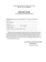 Đơn xin sử dụng G.A vi tính