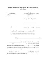 Mẫu thông báo phương tiện ngừng khai thác vận tải khách bằng ôtô theo tuyến cố định potx