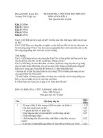 đề thi học kì II, môn GDCD 8, năm học 2009 - 2010