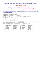 Bài tập Anh 7 Học kì 2.B Đọc hiểu dạng Điền từ