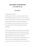 LUYỆN ĐỌC ANH NGỮ QUA CÁC TÁC PHẨM VĂN HỌC-THE THREE MUSKERTEERS ALEXANDRE DUMAS CHAPTER 43 pdf