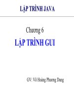 Bài giảng lập trình java cơ bản chương 6: lập trình gui   GV  võ hoàng phương dung (2)
