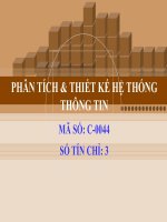 bài giảng phân tích & thiết kế hệ thống thông tin- chương 1:phân tích & thiết kế hệ thống thông tin   - cđ cntt hữu nghị việt hàn