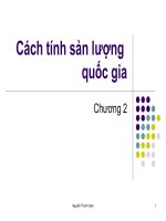 Chương 2: Cách tính sản lượng quốc gia pps
