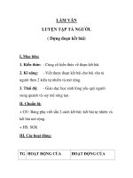 LÀM VĂN LUYỆN TẬP TẢ NGƯỜI. ( Dựng đoạn kết bài) ppsx