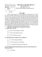 Đề thi GK II - TV lớp 4