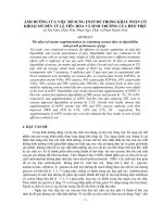 Ảnh hưởng của việc bổ sung enzyme trong khẩu phần có khoai mỳ đến tỷ lệ tiêu hóa và sinh trưởng của heo thịt