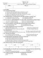 Kiểm tra 1 tiết HK2 lí 7(Thức)