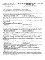 Đề thi thử đợt 2 - 2010 - Quỳnh Lưu 1 - Nghệ An