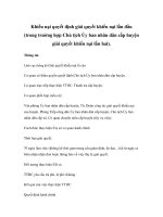 Khiếu nại quyết định giải quyết khiếu nại lần đầu (trong trường hợp Chủ tịch Ủy ban nhân dân cấp huyện giải quyết khiếu nại lần hai). potx