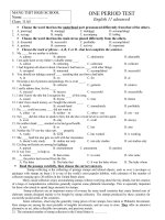 để kiểm tra u9- u12 english 11