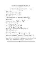 Đề và đáp án HS giỏi 6