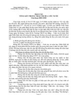 Báo cáo tổng kế phong trào thi đua yêu nước