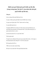 Khiếu nại quyết định giải quyết khiếu nại lần đầu (trong trường hợp Chủ tịch Ủy ban nhân dân tỉnh giải quyết khiếu nại lần hai). pps