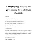Chứng thực hợp đồng tặng cho quyền sử dụng đất và tài sản gắn liền với đất. pps