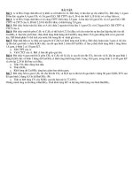 BÀI TẬP VỀ HIĐROCACBON