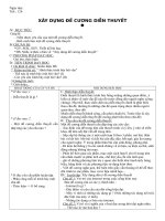 XÂY DỰNG ĐỀ CƯƠNG DIỄN THUYẾT NV 12NC