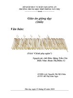 GIÁO ÁN ĐẦU TIÊN