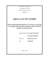 phân tích thành phần dinh dưỡng của vi tảo chaetoceros phân lập từ rừng ngập mặn xuân thủy-nam định và thăm dò khả năng kháng tế bào ung thư biểu mô.