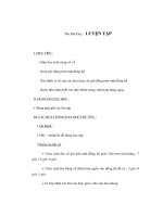 Giáo án Toán 1 - LUYỆN TẬP ppt