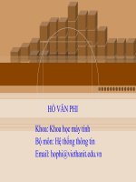 bài giảng cơ sở dữ liệu quan hệ và sql chương 1: Giới thiệu CSDL quan hệ - cđ cntt hữu nghị việt hàn