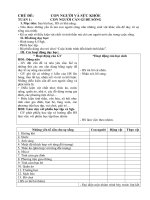 Giáo án môn Khoa học