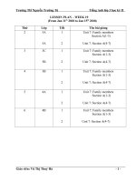 giáo án tiếng anh học kỳ II (unit 7 to unit 9)