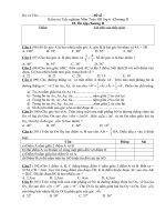 Kiem tra trac nghiem HH6-On tap chuong II