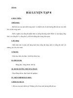 Giáo án Hoá học lớp 8 - BÀI LUYỆN TẬP 8 ppt