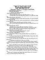 Đánh giá sau chủ đề: Bé yêu trường mầm non