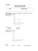 KIEM TRA TRAC NGHIEM PHAN MAT PHANG TOA DO