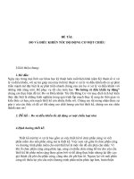 Đo và điều khiển tốc độ động cơ điện một chiều P1 pdf