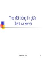 Chương 3.1: Trao đổi thông tin giữa Client và Server ppsx